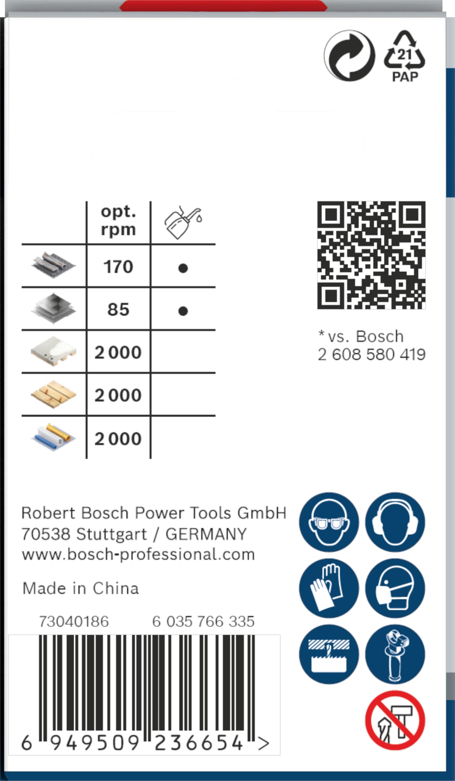 Bosch PRO Multi scie trépan 51 mm bois métal plâtre