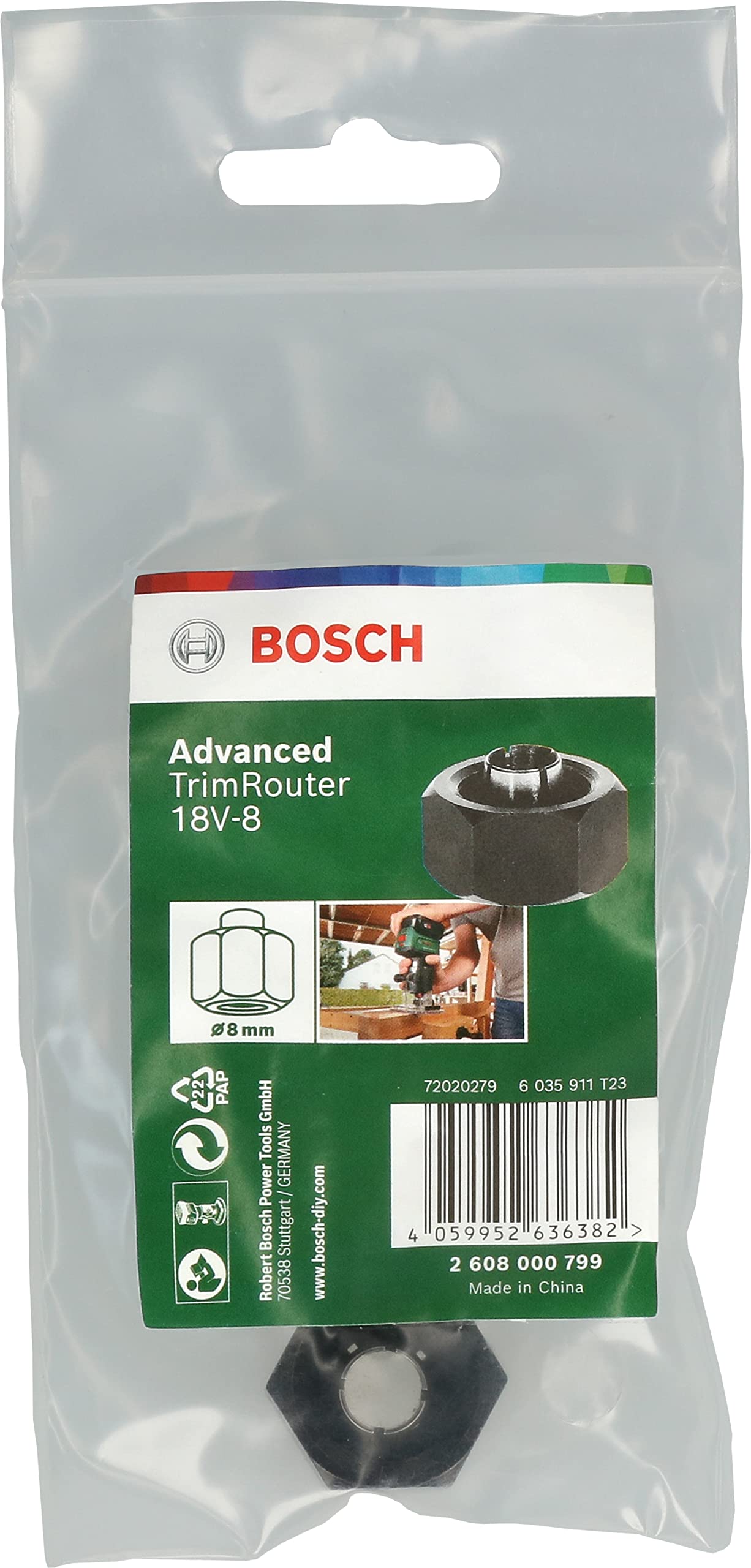 Bosch Pince Serrage 8 mm Advanced TrimRouter 18V-8