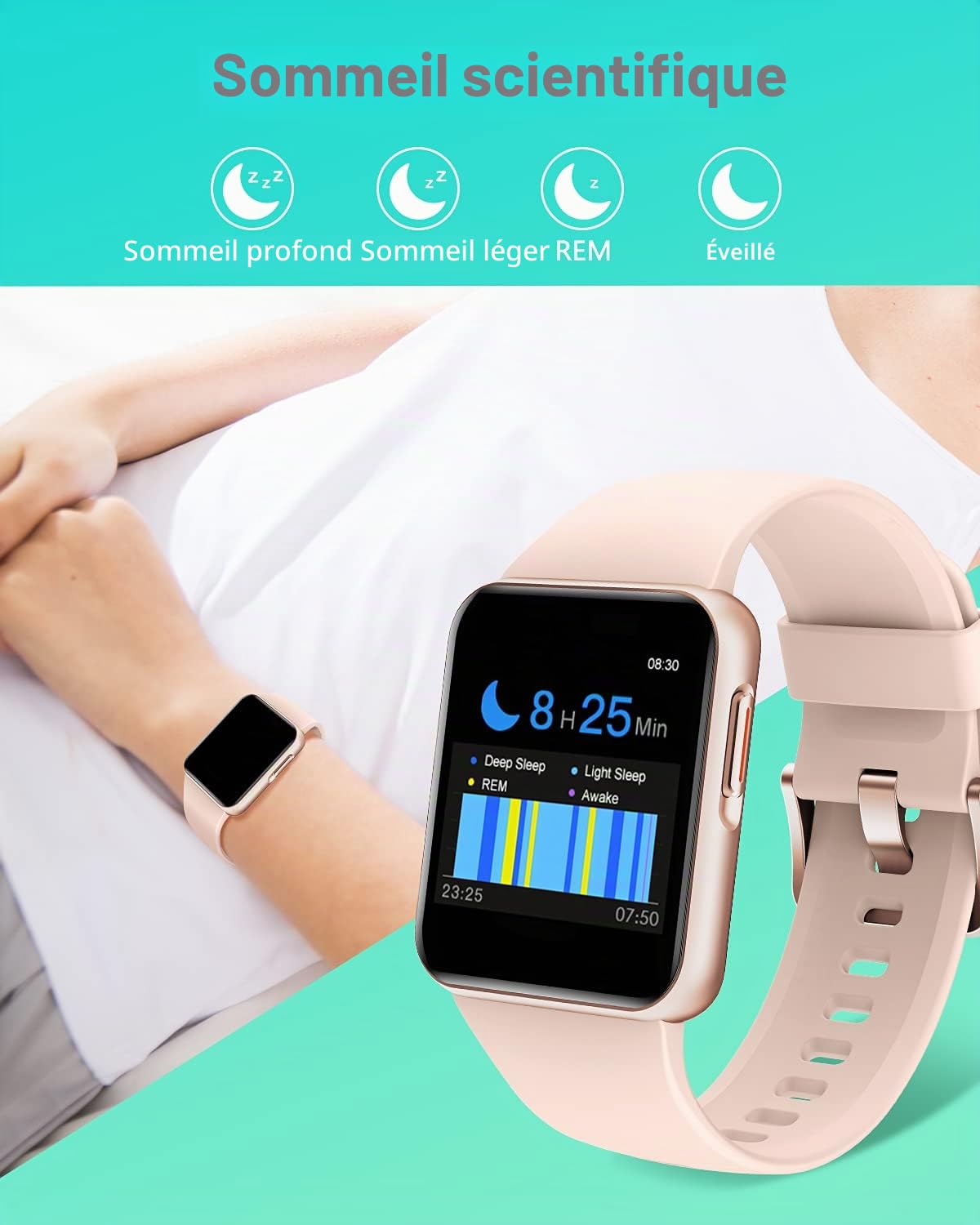 GRV montre connectée sport cardio oxymètre IP68