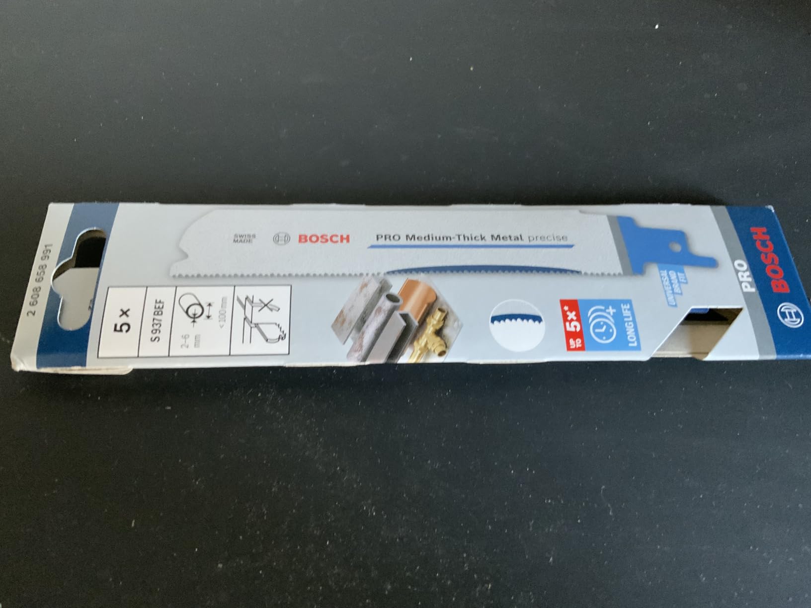 Bosch PRO S1137BEF lame scie sabre 225 mm lot 2 métal