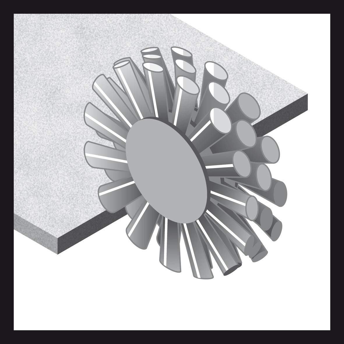 Bosch brosse conique inox 100 mm M14 0,35 mm
