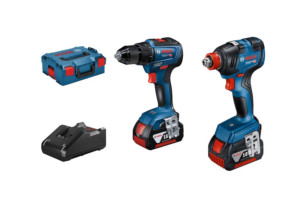 Bosch GDX 18V-200 + GSR 18V-55 set visseuses 18V 2x 4,0 Ah