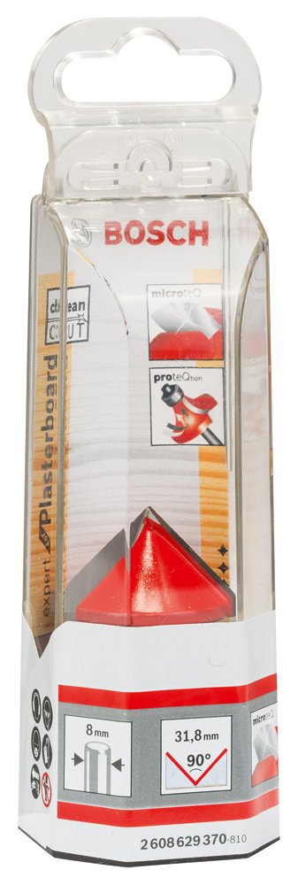 Bosch 2608629370 fraise à rainurer V 8 mm 90° placo