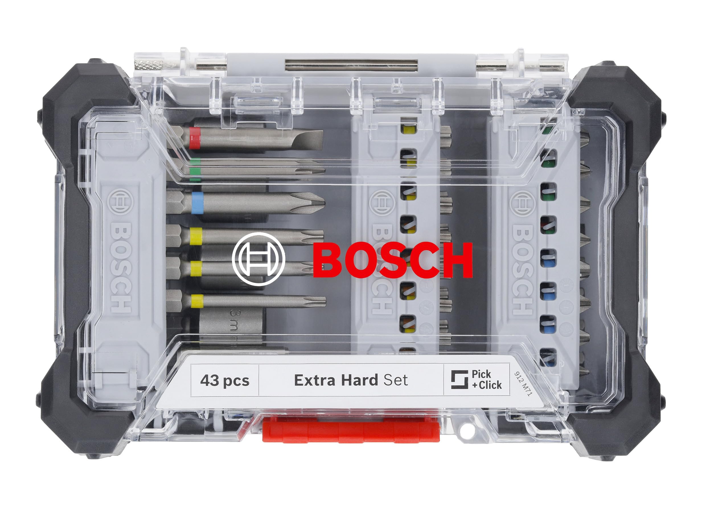 Bosch Extra Hard coffret embouts vissage 43 pièces acier S2