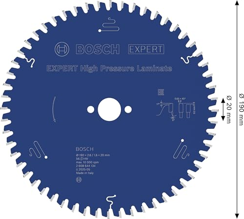 Bosch EXPERT lame scie 190x20 mm T56 stratifié