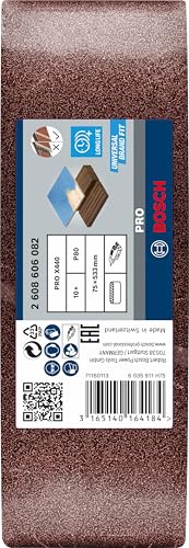 Bosch PRO X440 bande abrasive 75x533 mm lot 10 bois