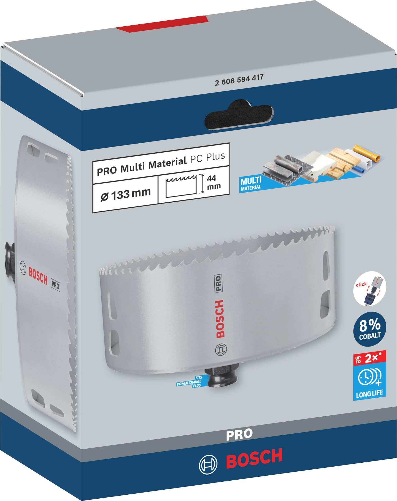 Bosch PRO Multi Material scie trépan Ø 133 mm bois métal