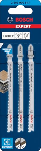Bosch EXPERT T308BFP lame scie sauteuse bois dur 3 pièces