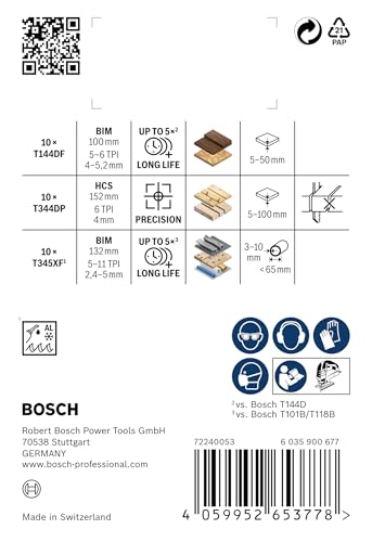 Bosch PRO Wood Metal Kit 30 lames sauteuse 100mm