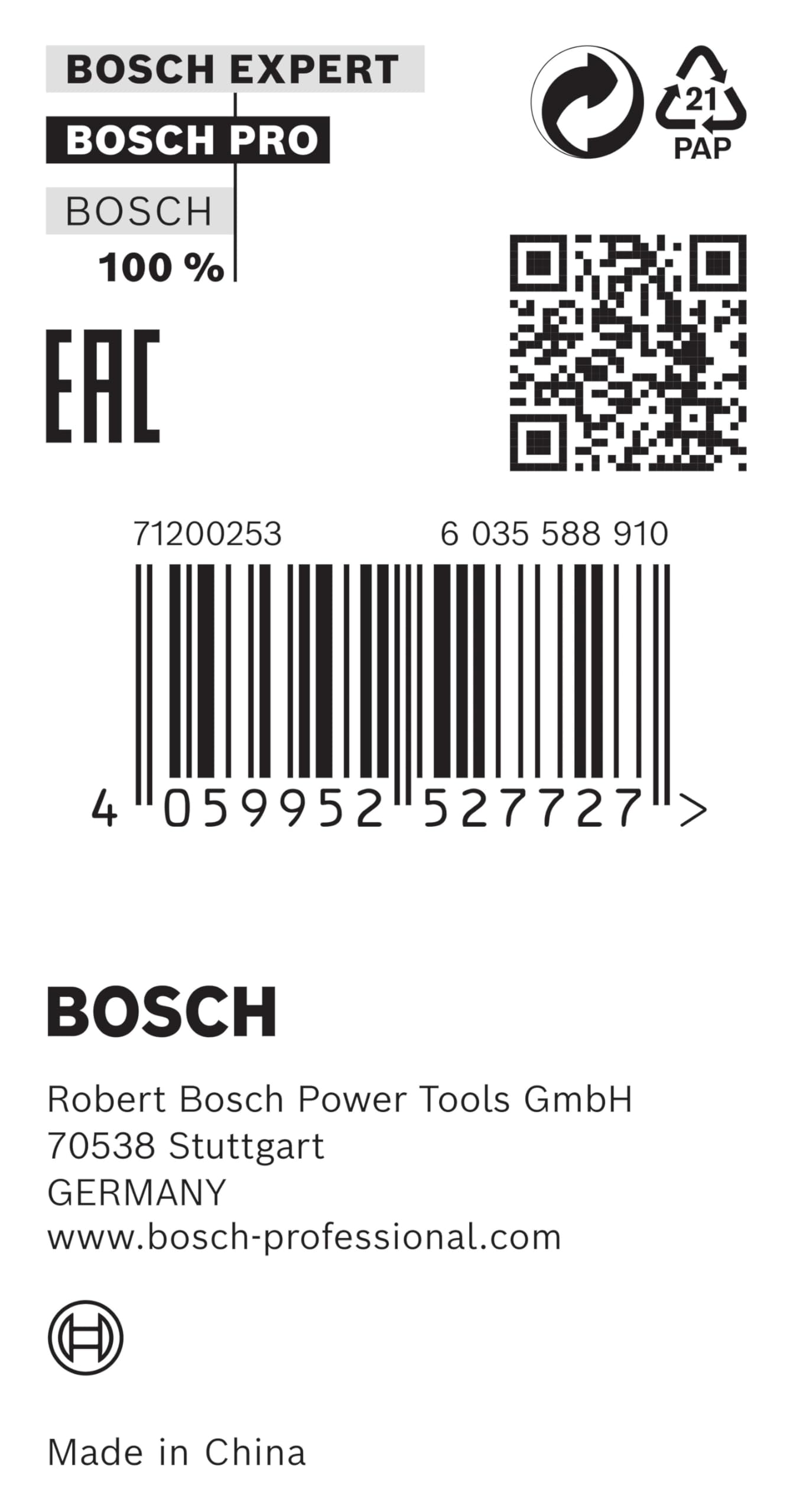 Bosch PRO Reduction Ring bague 30 à 25,4 mm 1,2 mm