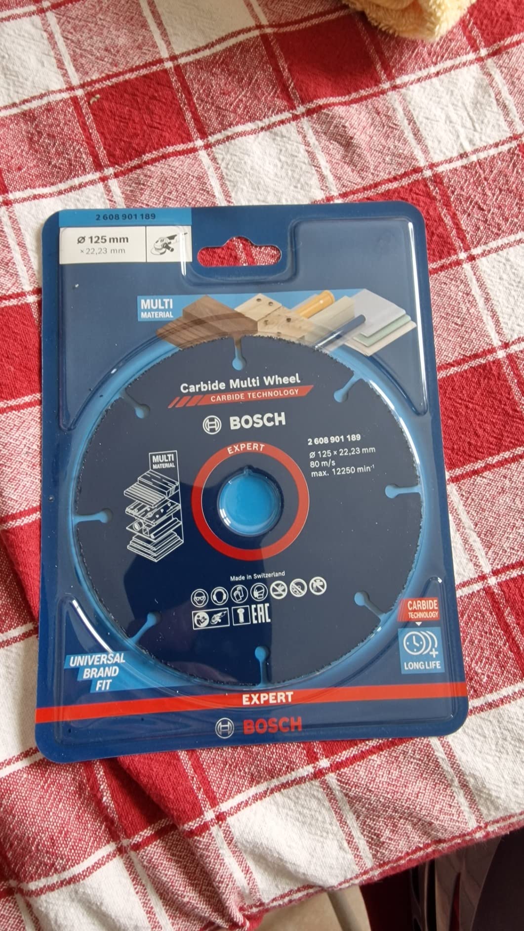 Bosch Expert disque carbure MultiWheel 125mm