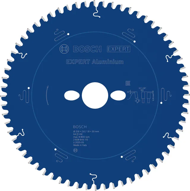 Bosch EXPERT Aluminium 216x30 lame scie circulaire 64 dents