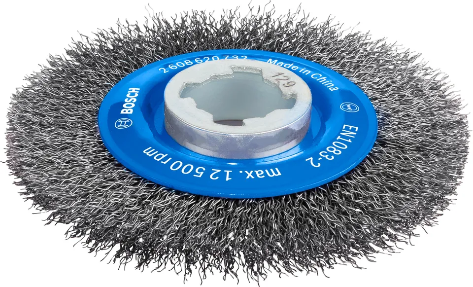 Bosch PRO Steel brosse circulaire 115 mm fils ondulés acier