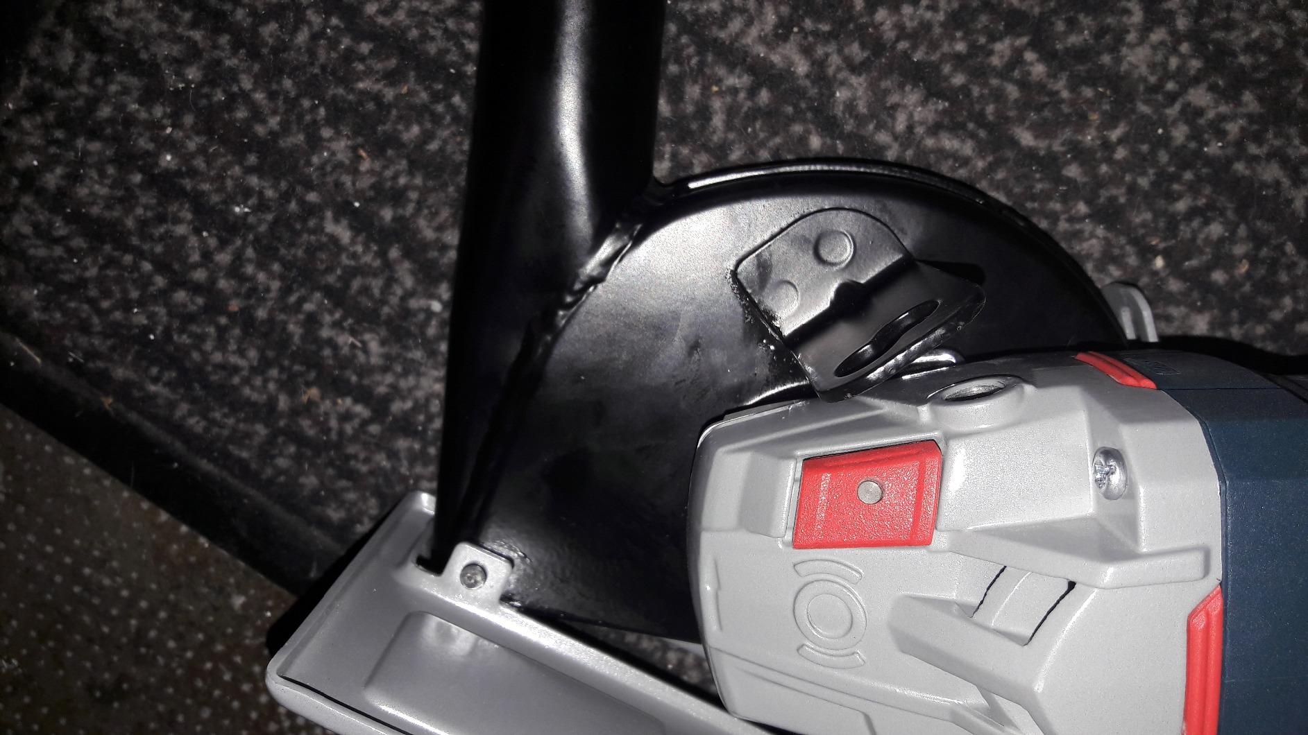 Bosch Glissières guidage raccord aspiration 115 mm meuleuse
