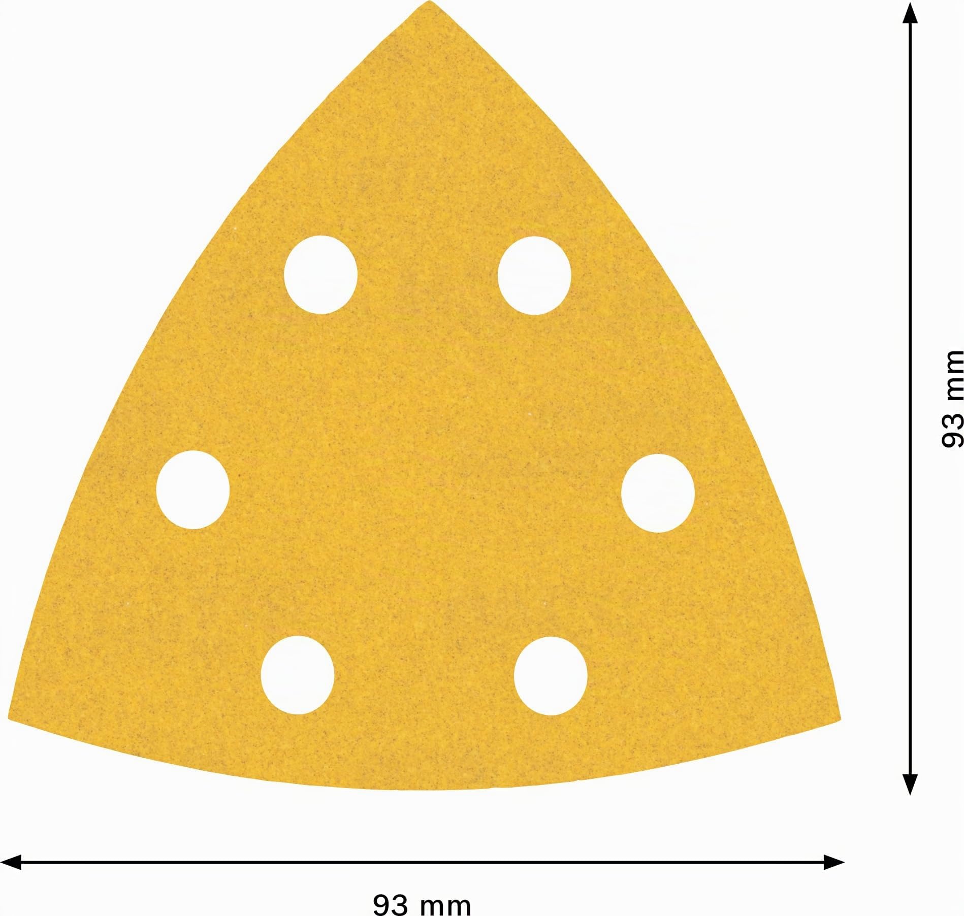 Bosch EXPERT C470 feuille abrasive delta 93 mm G240 lot 5