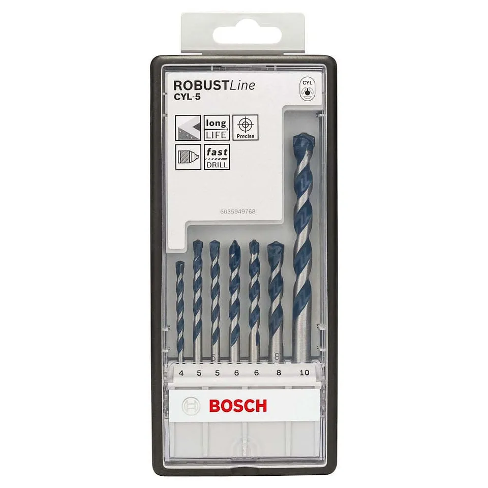 Bosch Jeu 7 Forets Béton CYL-5 Ø 4-10 mm Robust Line