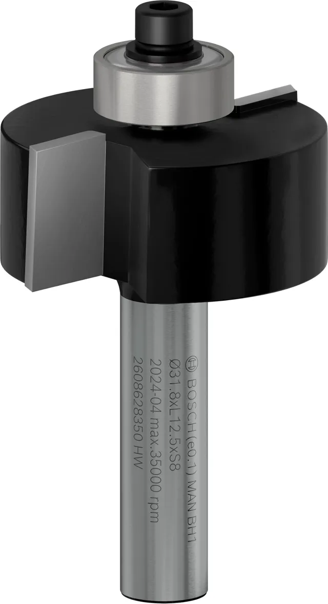 Bosch PRO fraise à feuillurer 8 mm bois dur tendre