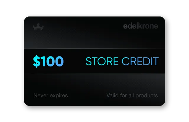 Edelkrone Store Credit carte cadeau 100 dollars vidéo