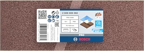 Bosch PRO X440 bande abrasive 75x533 mm lot 10 bois