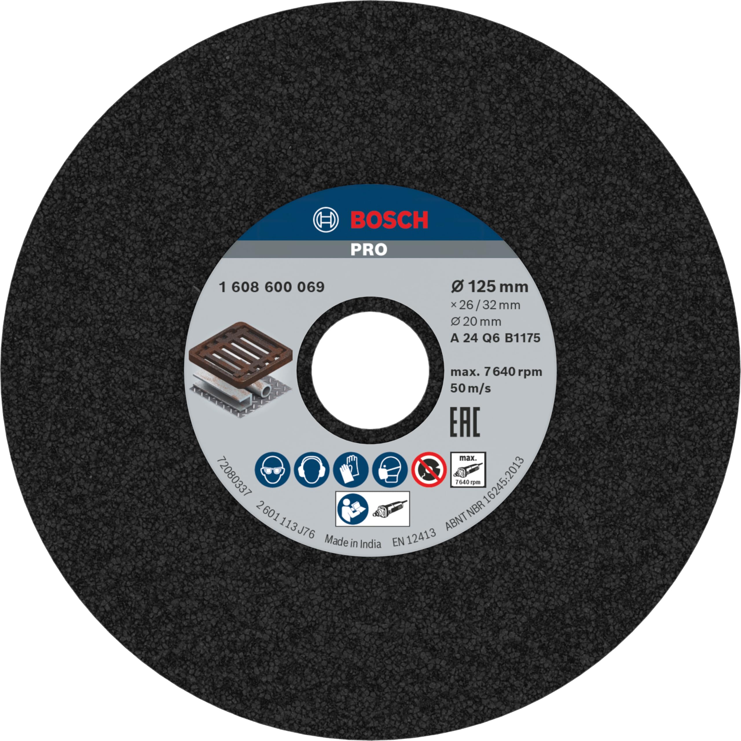 Bosch PRO meule assiette métal 125 mm G24 20 mm