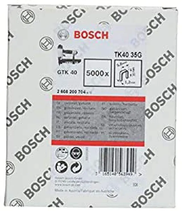 Bosch PRO NC18 agrafes à tête étroite 35 mm lot 5000