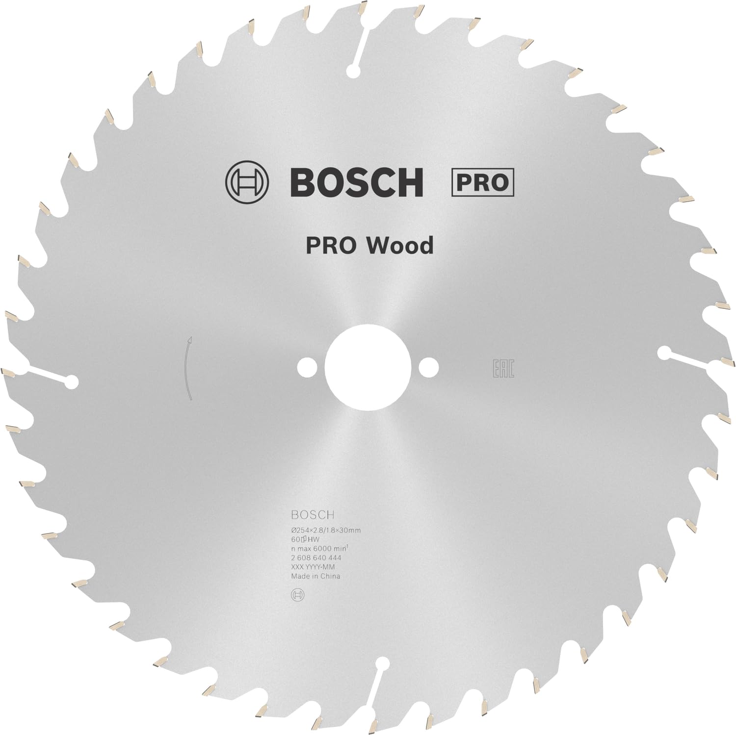 Bosch PRO Wood Lame circulaire 254x30 mm 60 dents bois
