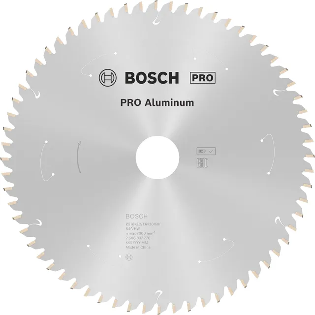 Bosch Expert lame scie circulaire alu 216 mm 64 dents