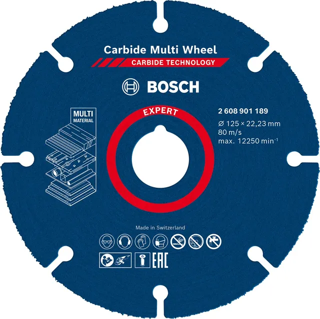 Bosch Expert disque carbure MultiWheel 125mm