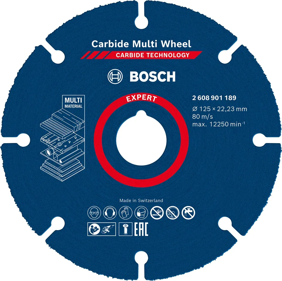 Bosch Expert disque carbure MultiWheel 125mm