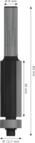 Bosch PRO Fraise à araser roulement 12,7x40mm 8mm