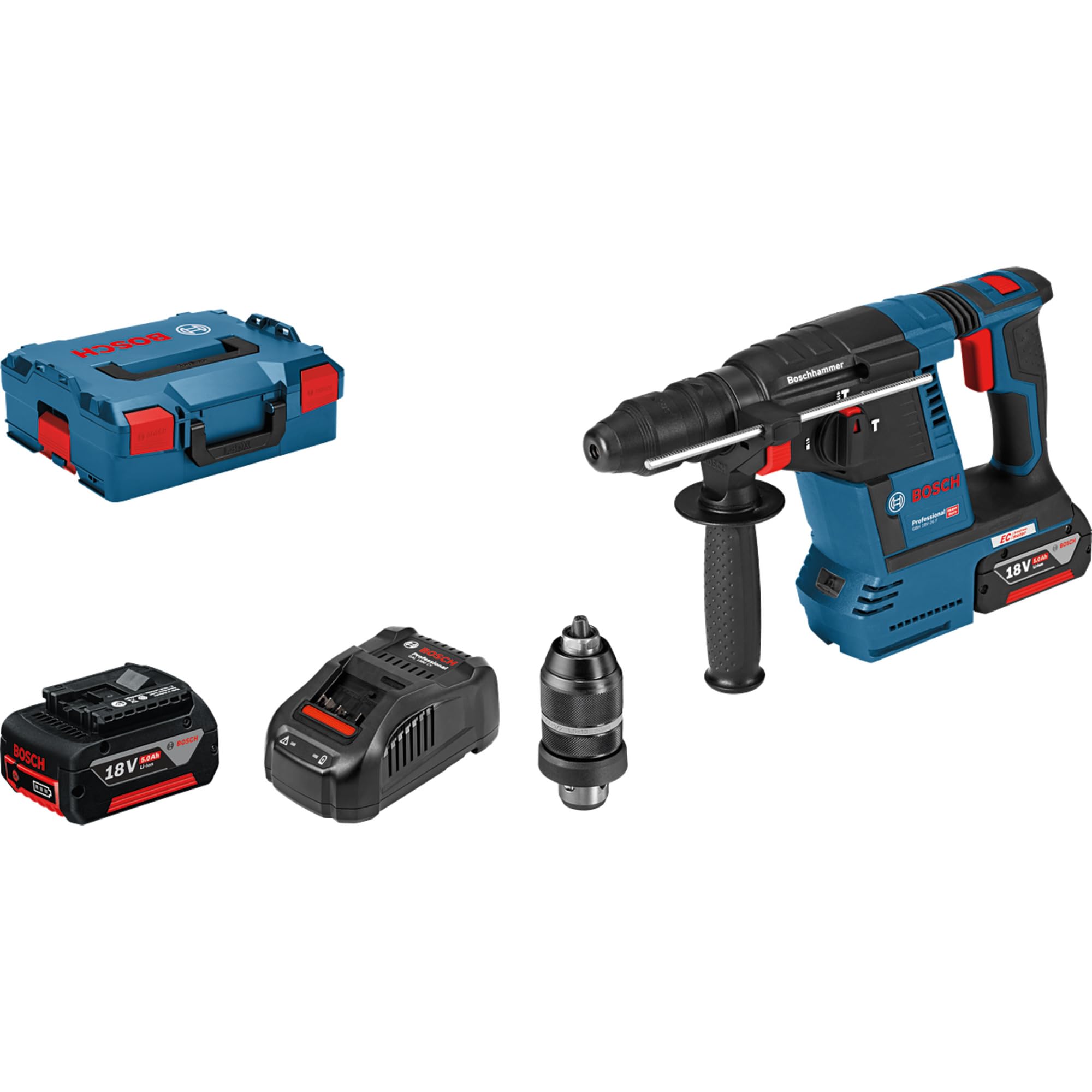 Bosch Professional perforateur GBH 18 V-26 F SDS plus 2x5,0Ah