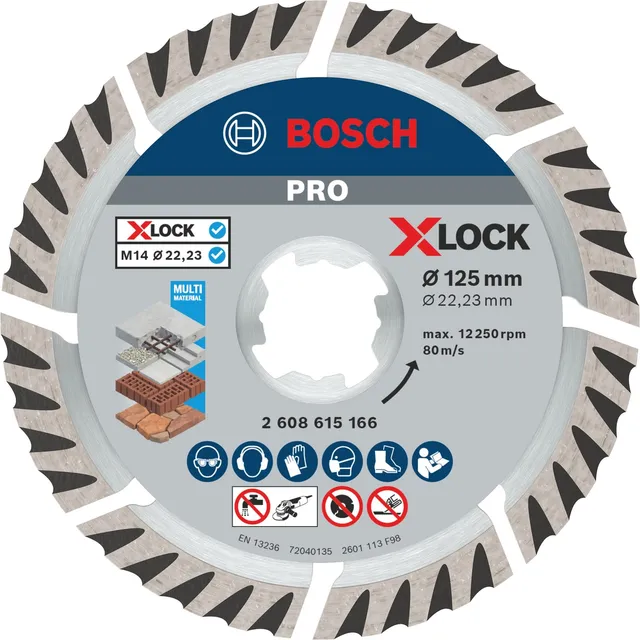 Bosch PRO Multi Material disque diamant 125 mm béton