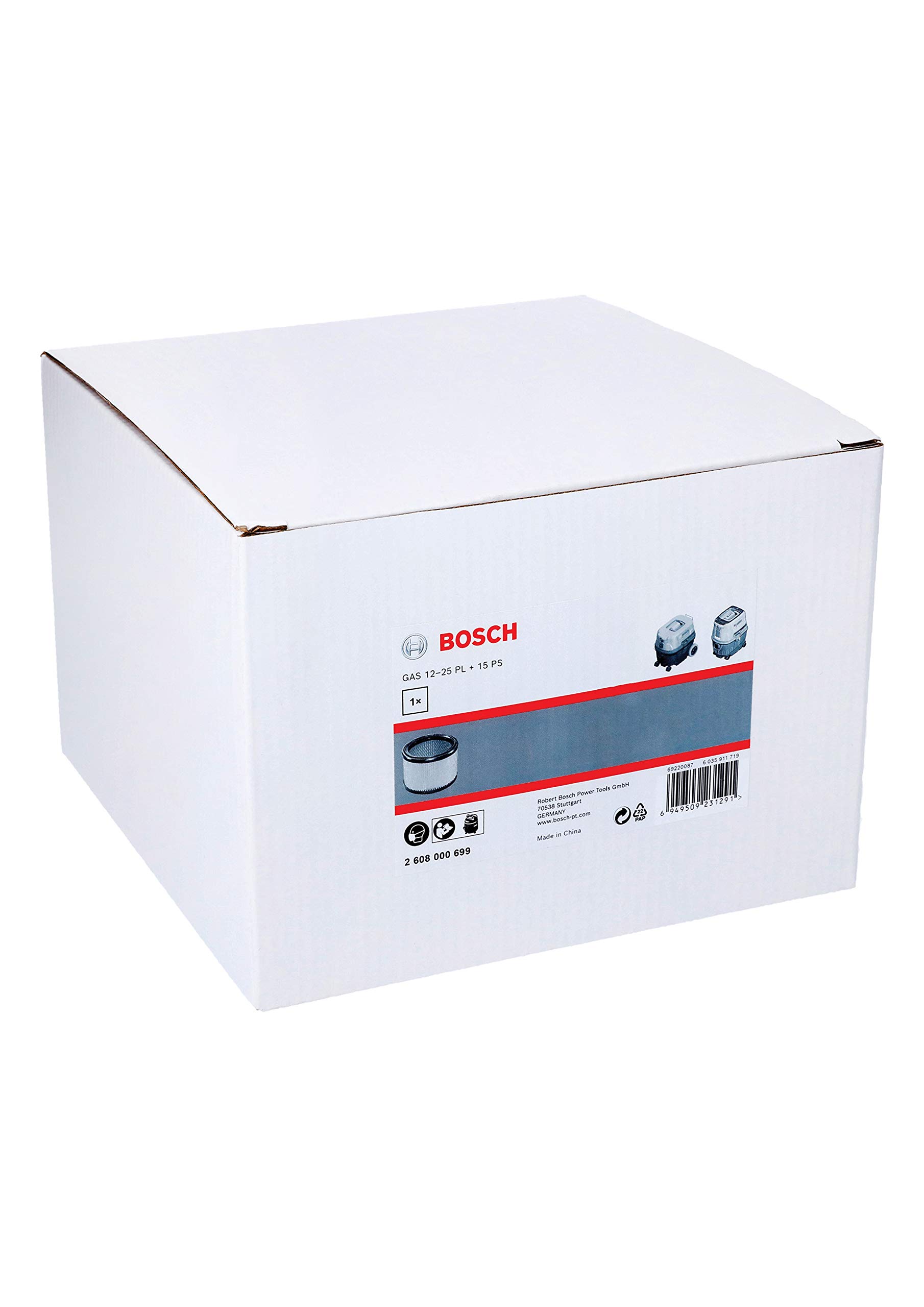 Bosch GAS 12-25 PL filtre HEPA aspirateur 1 pièce
