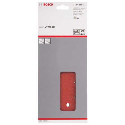 Bosch C430 feuille abrasive 115x280mm grain 80 lot 10