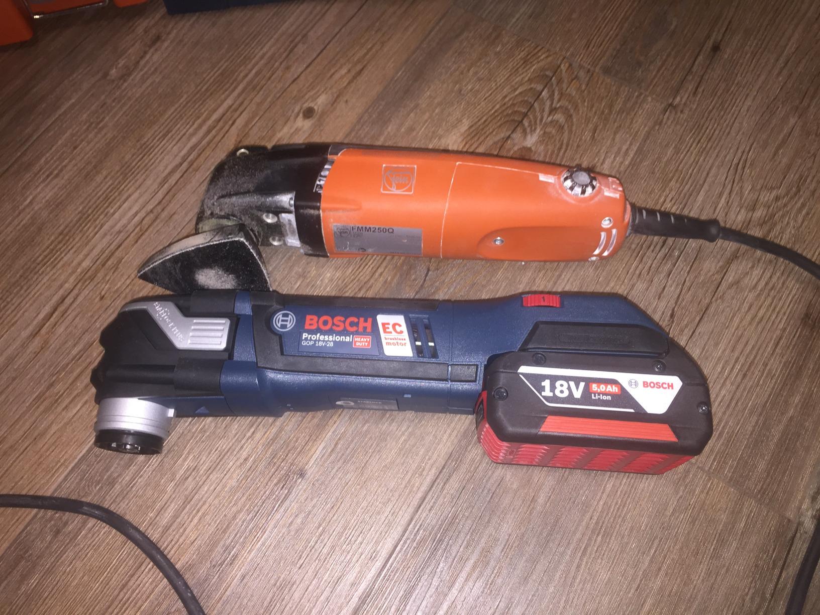 Bosch GOP 18V-28 découpeur-ponceur 18V 2x5,0 Ah+Coffret
