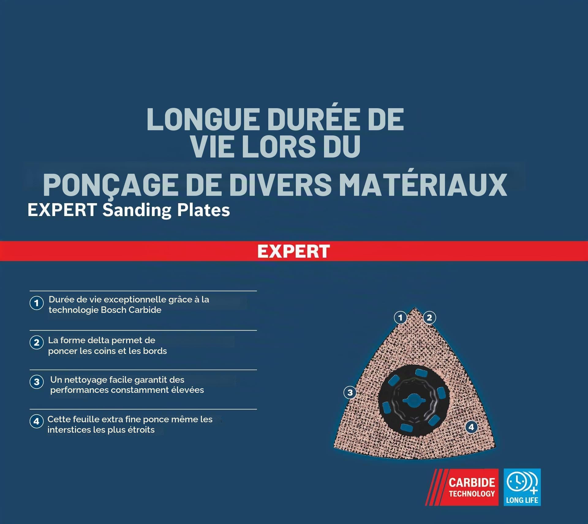 Bosch MAVZ 116 RT6 plateau ponçage grain 60 carbure