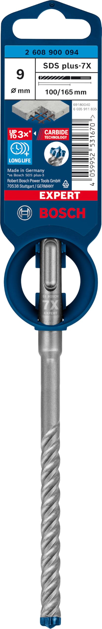 Bosch EXPERT SDS plus-7X foret béton 9x165 mm 1 pc