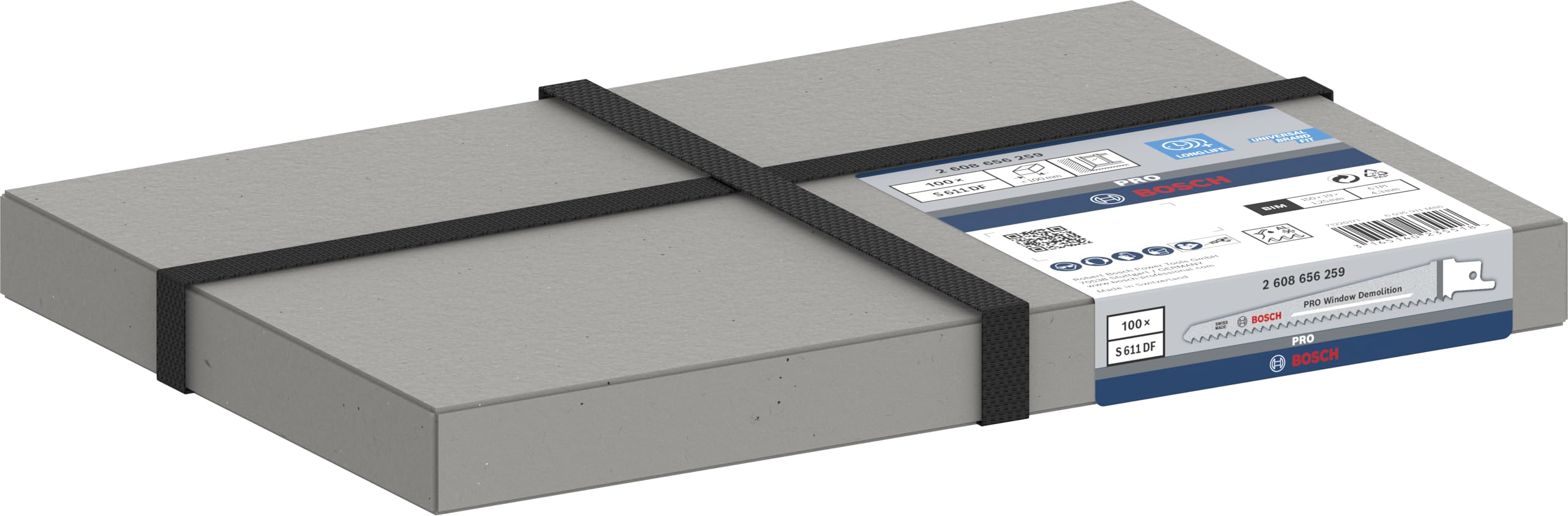 Bosch PRO Window S611DF lame scie sabre x100 démolition