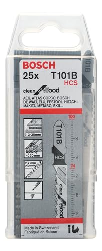 Bosch T101B lame scie sauteuse bois 100 mm lot 25