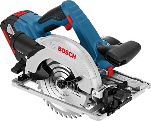 Bosch Scies GKS 18 V-LI scie circulaire 165 mm 2x5,0 Ah