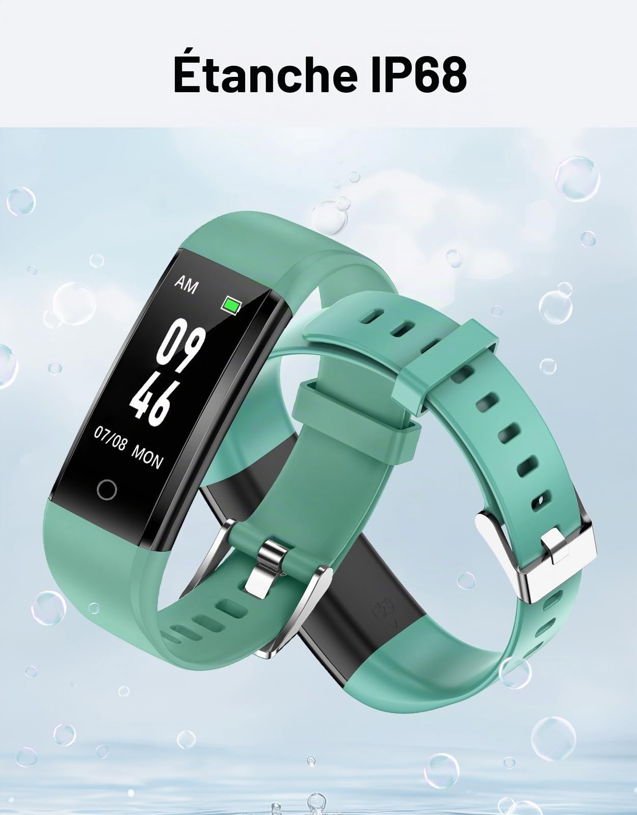 GRV montre podomètre non connectée IP68 compteur pas