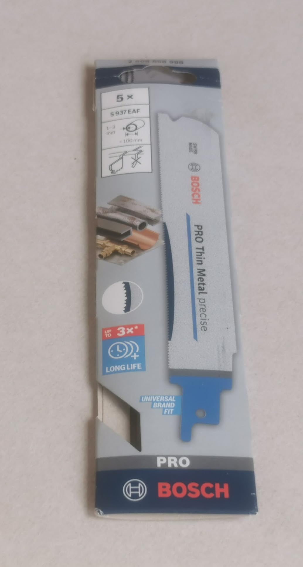 Bosch Pro S937EAF lame scie sabre 150 mm métal fin x5