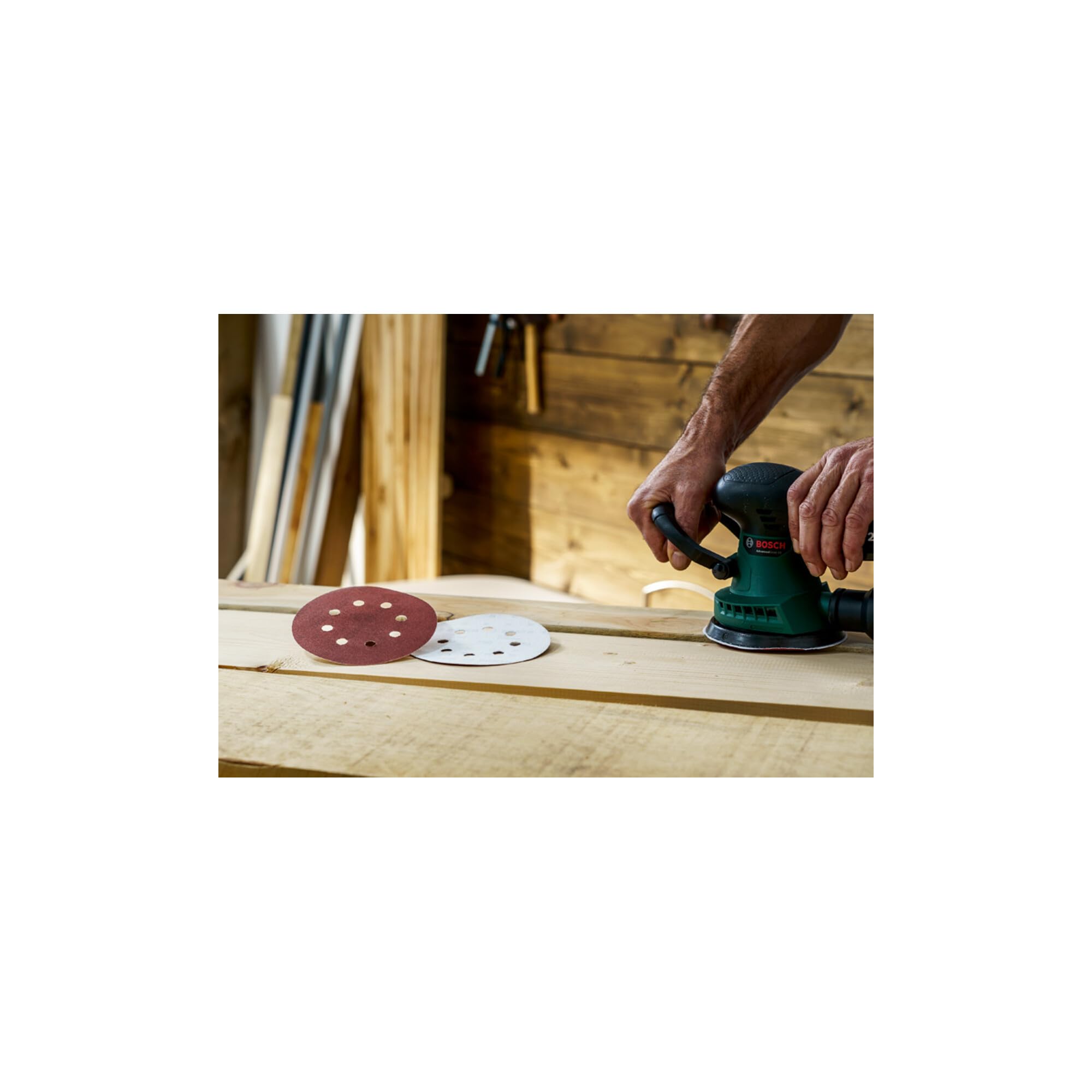 Bosch 125 mm feuilles abrasives excentrique grain 80-120 25 pcs