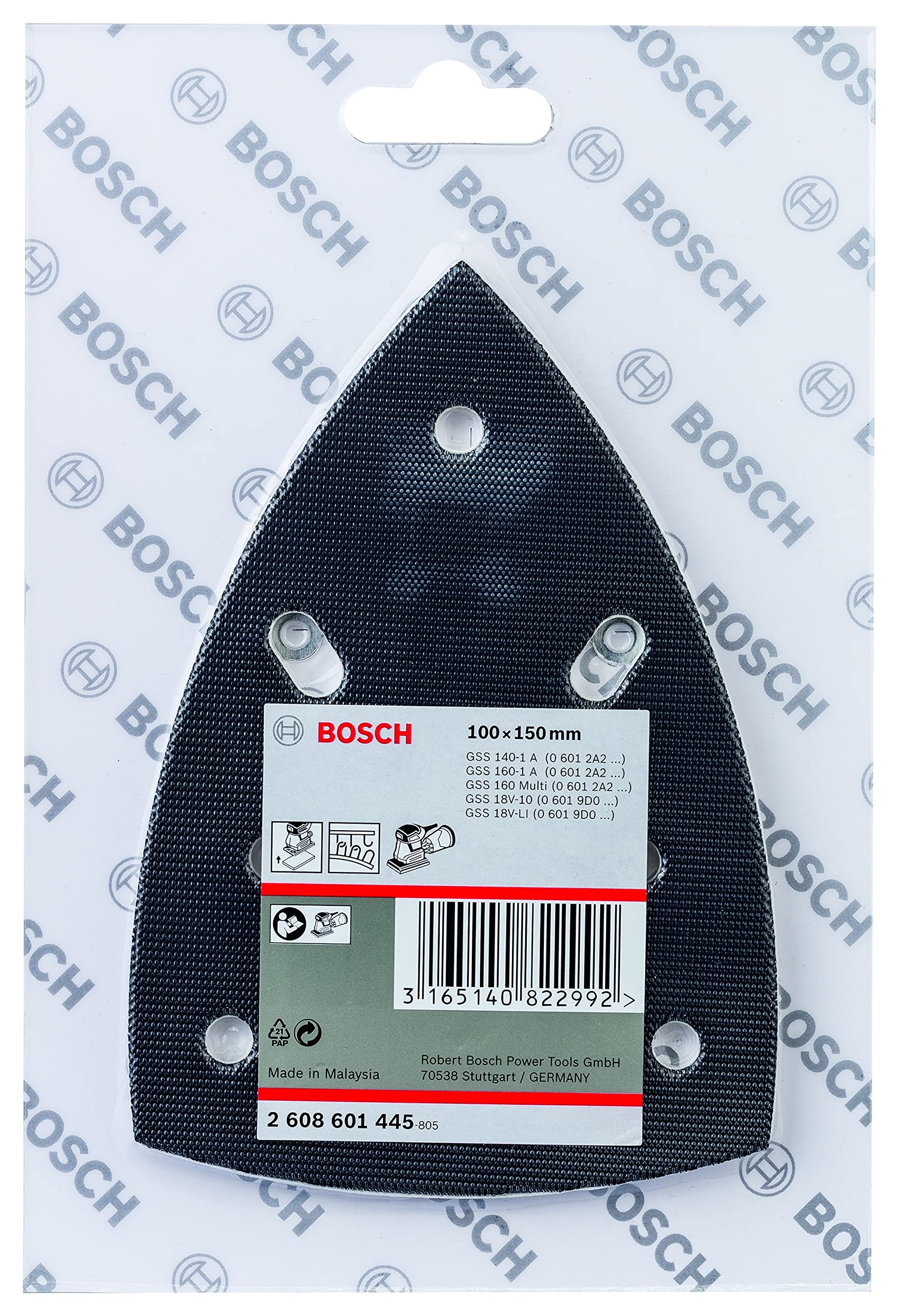 Bosch PRO plateau de ponçage auto-agrippant ponceuse