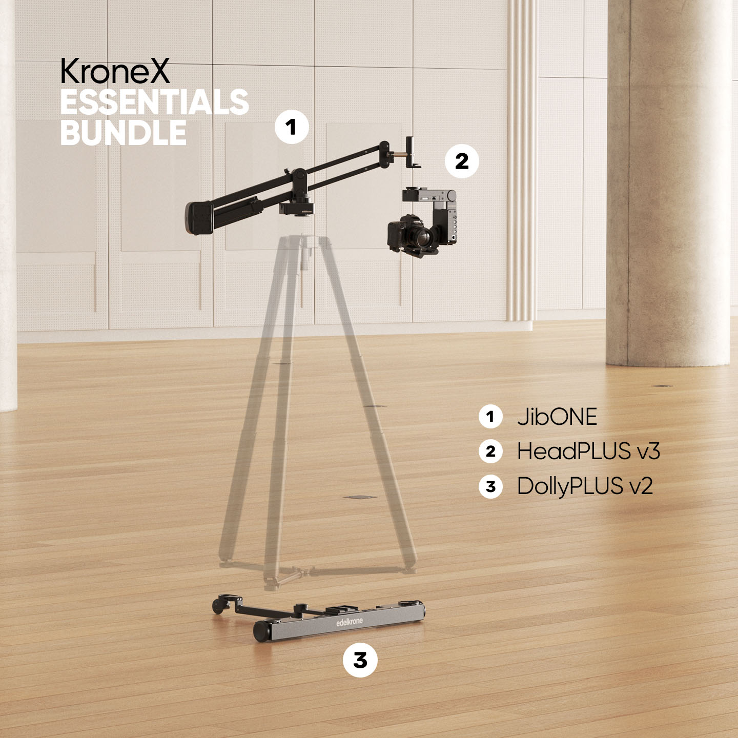 Edelkrone Krone X Bundle grue JibONE v3 Essentials