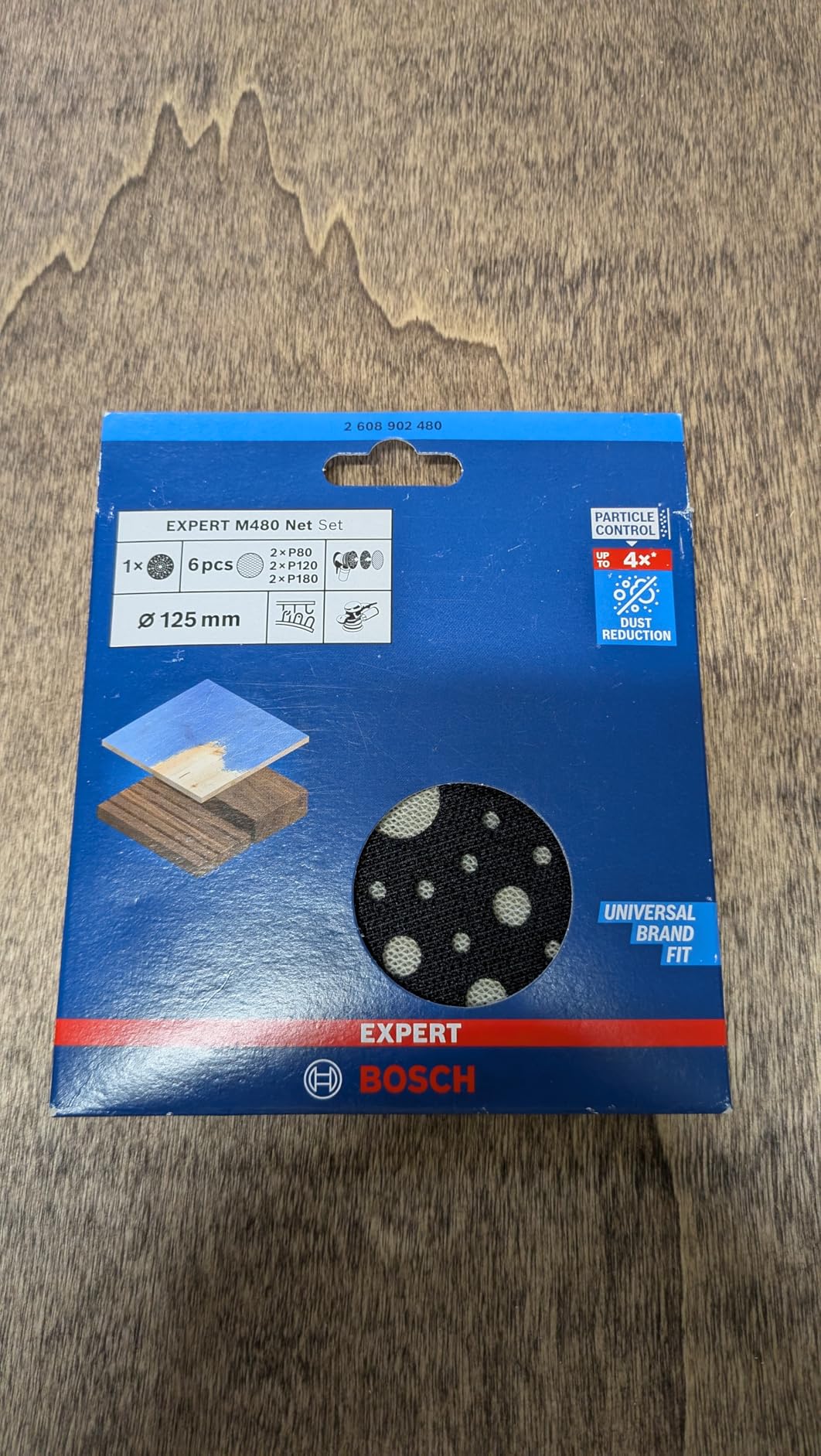 Bosch Expert M480 kit 7 filets ponçage 125 mm bois