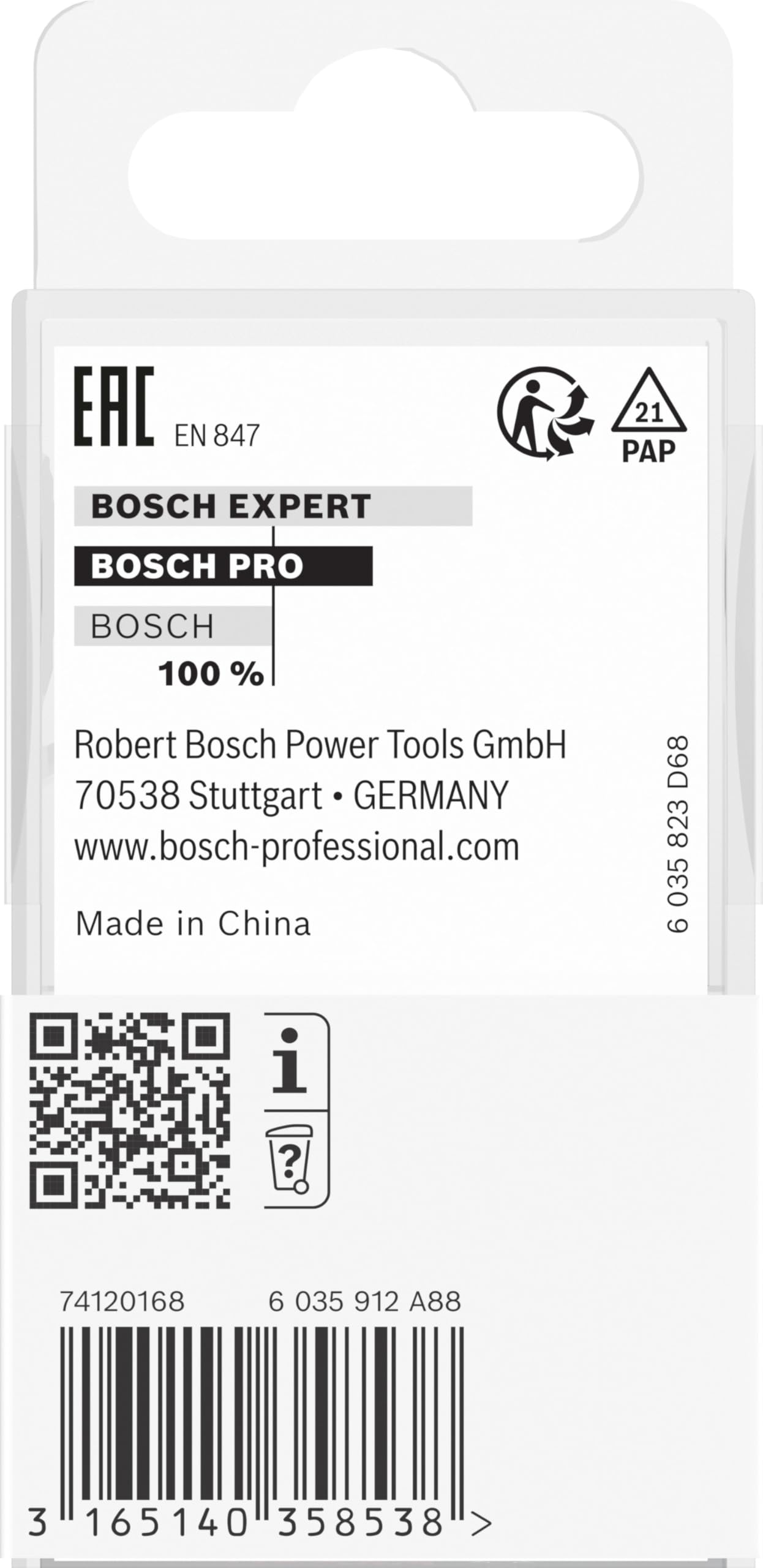 Bosch PRO fraise à rainurer droite Ø25 mm queue 8 mm bois