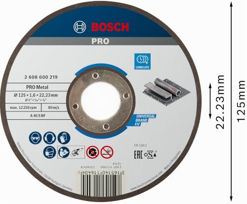 Bosch PRO Metal disque à tronçonner métal 125 mm