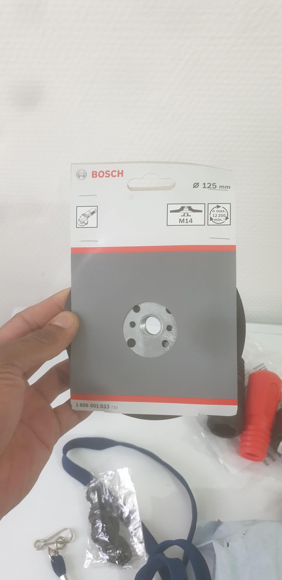 Bosch Abrasifs plateau ponçage 125 mm M14 gris