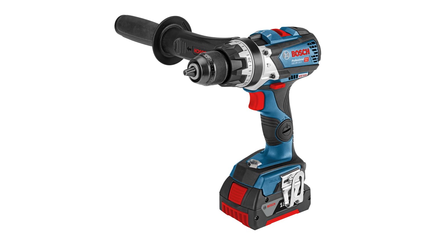 Bosch GSB 18V-110 C perceuse percussion kit 2x5,0Ah